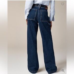 NWOT Jcrew Point Sur wide-leg carpenter jean in Deep Dusk wash 25